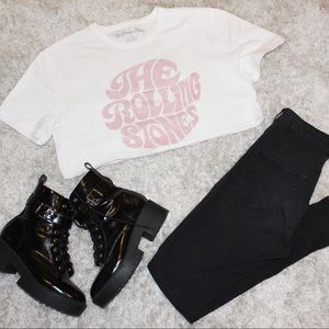 The Rolling Stones Cropped Tshirt